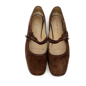 ROCKPORT Suede Leather Mary Jane Ballet Flats / Size 7
